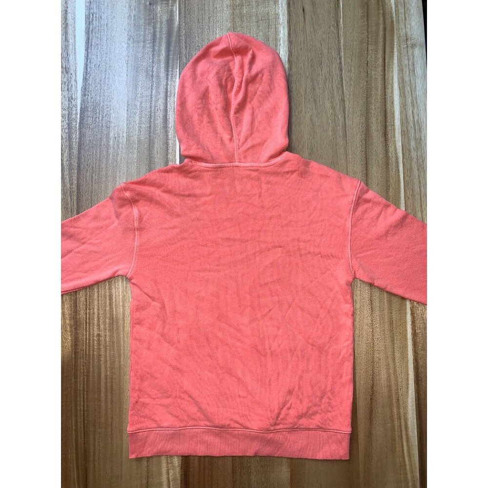 Cat & Jack Kids Girls Bright Orange Hoodie Pullover With Front Pocket Size Small - Picture 2 of 6